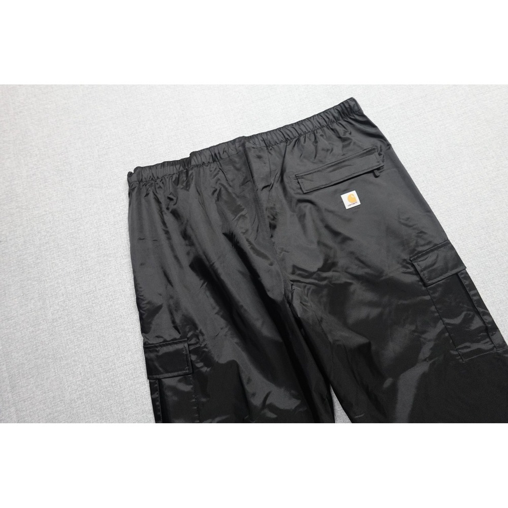 Carhartt Storm Defender Rain Pants Mens 2XL Black Relaxed Fit Waterproof Cargo